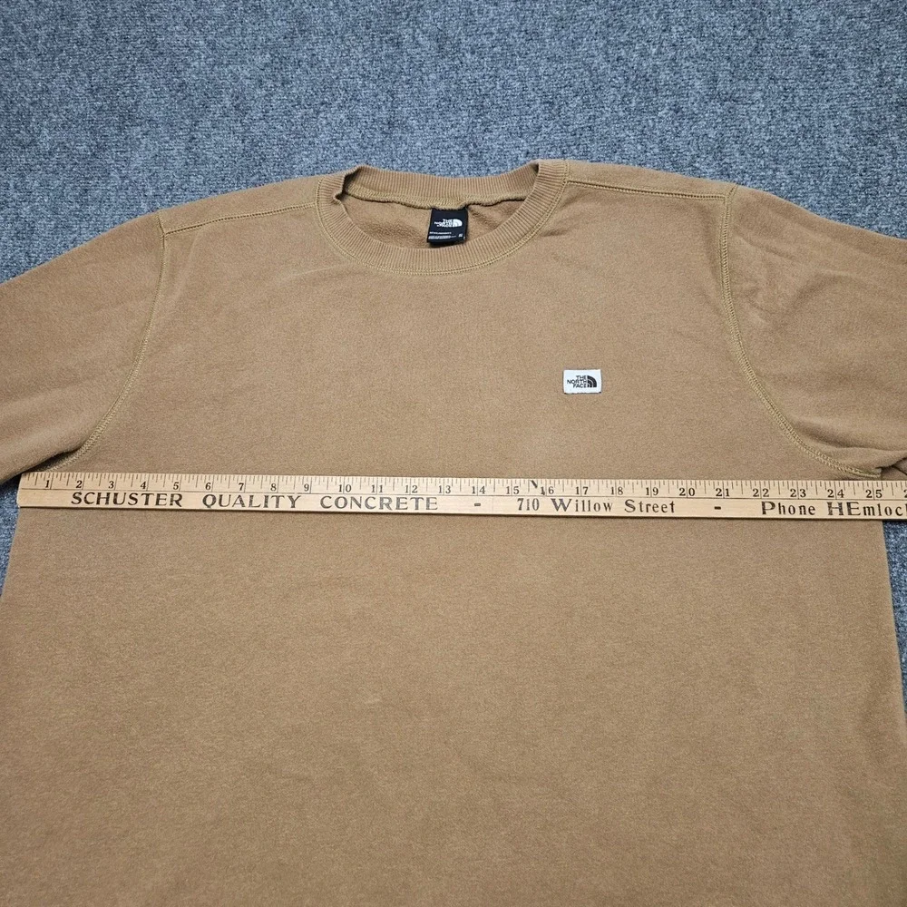 The North Face Crewneck Sweatshirt XL‎ Tan Fleece-Lined Pullover Outdoor Casual